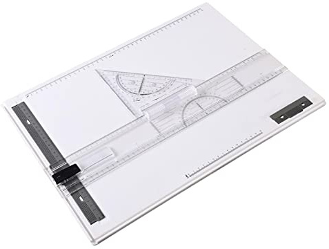 JISADER Tavolo da Disegno Multifunzione Tavolo da Disegno A3 Angolo Regolabile Architettonico
