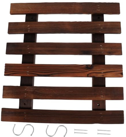 INOOMP 1satz Hängende Pflanzenleiter Aus Holz Dekorativer Wandhalter Für Blumentöpfe Für Balkon Garten Und Innenräume Retro-Design Verstärkt