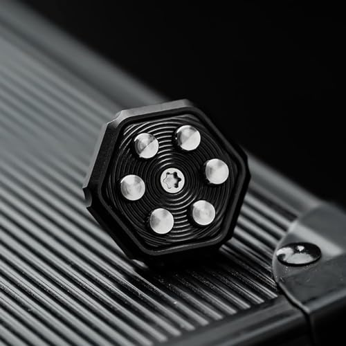 SRTODTG Mechanischer Bolzenscheiber Fidget Slider - Finger Spinner Spielzeug Haptische Münze Dekompressionsspielzeug für Erwachsene, Schwarz Zubehör