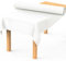 Mokani Rouleau De Nappe De Table, en Papier Non Tissé, 1,1 M × 20 M, Nappe Blanche Jetable Effet Tissu pour Tente De Bière, Lavable, Convient pour Fête, Anniversaire, Mariage