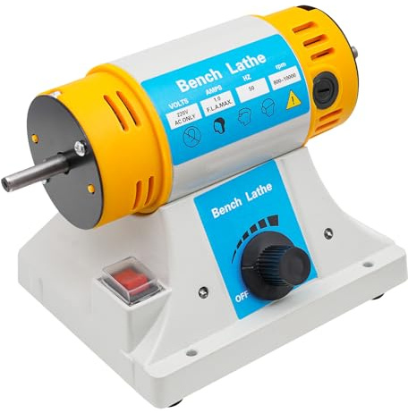 Poliermaschine Tischpoliermaschine mit Zubehör, 220V Schmuckpoliermaschine für Schmuck Rock Gem Holz Dental Bernstein Metall Jade Polishing 800-10000R/min Leistungsstarke Poliermaschine