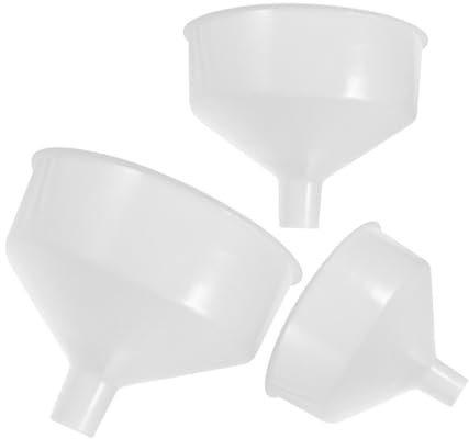 iplusmile 3piezas De Plástico Boca Ancha Para Llenar Botellas y Tarros Para Transferencia De y Cocina