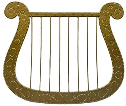 Yominerr Simulationsharfe, Plastikmodellharfe, Halloween-Kostüm, Engelthema, Verkleidungszubehör, Harfenmodell, Spielzeug, Bardekoration