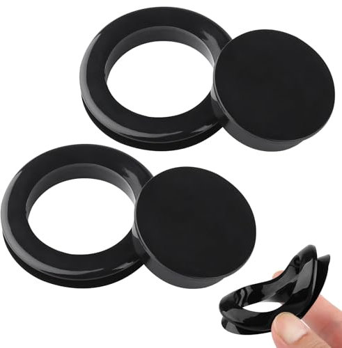 Ktxaby Juego de 2 tapones y tapas de silicona para sombrilla de mesa de patio, soportes de sombrilla de patio de 2 pulgadas, base de anillo de agujero y tapa para exteriores, patio, jardín, mesa