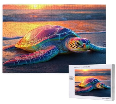 Puzzle 3000 Teile Meer Klassische Puzzles für Erwachsene Schildkröte Anspruchsvolles und Lustig Kreatives Unterhaltungsspiel, Holzpuzzle für Erwachsene Als Feiertage Geschenk fur Frauen 2T-258
