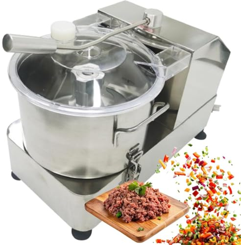 Tritatutto elettrico per verdure, frullatore commerciale ad alta velocità, 6/9/12/15 l, 2000 giri/min, attrezzatura da cucina per cucine commerciali e ristoranti,6L