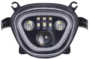 ZDTYKWPH (CE) LED Schwarz Scheinwerfer Mit Halo Kompatibel für Suzuki Boulevard M109R VZR1800 M90 VZ1500 2006-2019