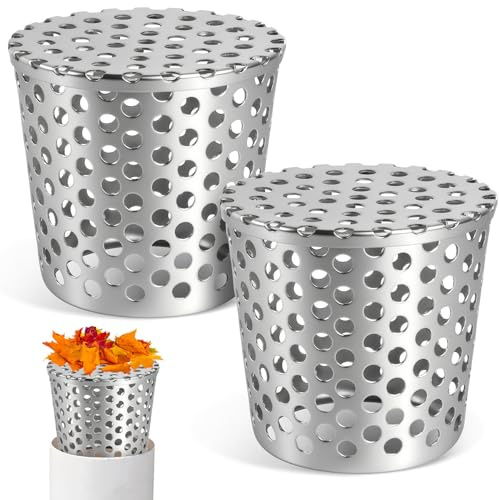 KOVSGQ Crapaudine De Gouttière Grille Gouttière Anti Feuilles Filtre De Descentes en Acier Inoxydable 2Stk 63-75mm Filtre Anti Blocage De Toit Maille Protections pour Maison Avant Toit Fossé Égout