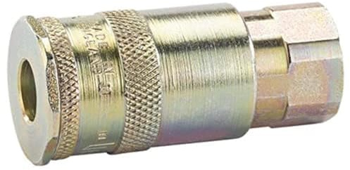 Draper 1/4 BSP Taper Female Thread Vertex Air Coupling | Air Line Compressor Fittings |1197l/min Max Flow Rate | 13.8bar Max Working Pressure | 51401
