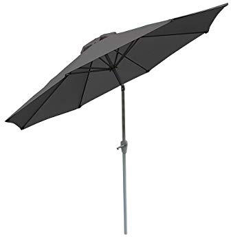 Mendler Sonnenschirm N18 Ø 2,7m Polyester/Alu | Gartenschirm, neigbar, 5kg