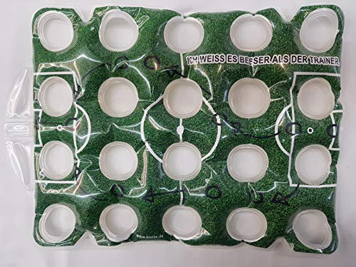 Premium Bierkistenkühler Bierkastenkühler Flaschenkühler Getränkekühler für Bierkiste Bierkisten Kühler Bierkasten Bierkästen (20'er Kiste, Fußball)