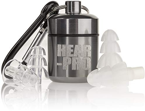 HEARPRO Hearing Protection Impulse Ear Defender Ear Plugs Sonic Silicone with Keyring Case SNR 27dB