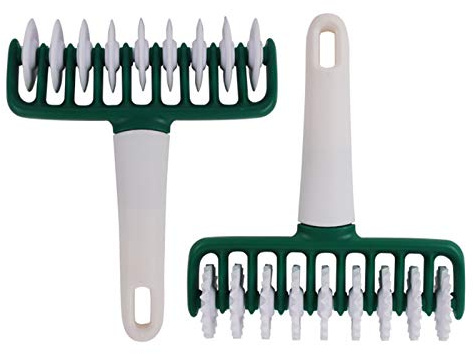 Cortador de rodillo de enrejado para repostería, 2 piezas, cortador de rodillo de enrejado para pizza, herramientas de cocina para hornear, herramientas de plástico para tartas, pan