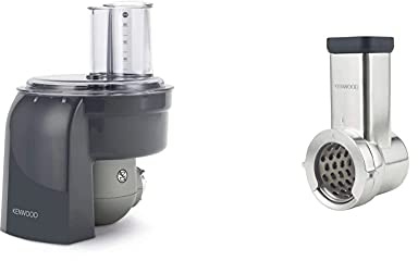 KEN KAX 400 PL WÜRFELSCHNEI.V2 & Kenwood Trommelraffel, Zubehör für Kenwood Küchenmaschinen, elektrischer Zerkleinerer zum Schneiden, Raspeln und Reiben von Gemüse, Käse, Nüsen, Schokolade und mehr