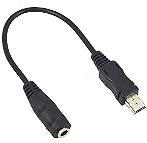 bzcemind 2pcs Mini USB Mâle à 3,5 mm Jack Cordon Audio Femelle
