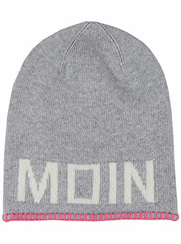 Zwillingsherz Slouch-Beanie-Mütze mit Kaschmir - Hochwertige Strickmütze für Damen Mädchen Jungen Hat One Size warm und weich Frühling Herbst Winter 12210.1 Hellgrau