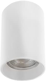 wonderlamp Foco techo superficie - Basic II para Salón, Dormitorio, Cocina, Blanco, Bombilla LED Gu10