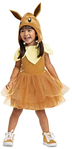 Pokémon 112569-15L Pokemon Eevee Tutu Småbarnsklänning barn, brun, 2 år