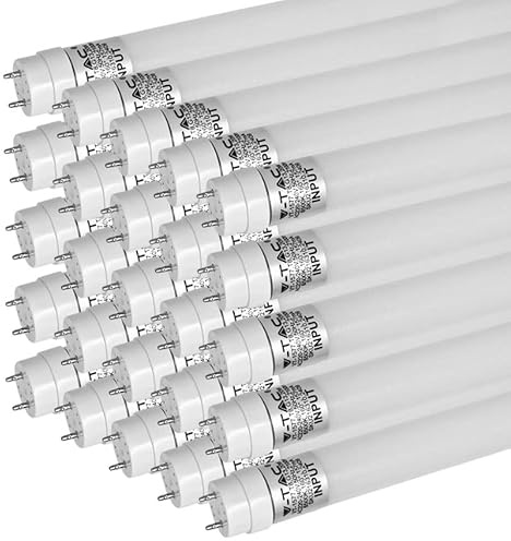 ZONE LED SET - Tube LED 60 cm, blanc neutre (4000 K), 850 lumens, T8, G13-9W (remplace 18W), avec démarreur, tube LED néon, lampe fluorescente, pack de 25