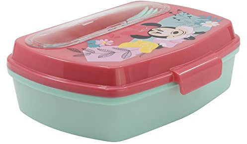 CIOTOLA RETTANGOLARE PER PANINO CON POSATE MINNIE Stor