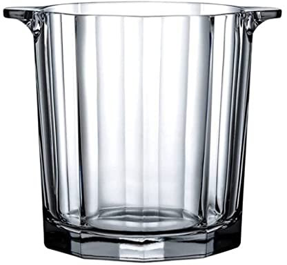 Haibing Seau à Champagne Seau à Glace Seau À Glace Épaissi De 1,6 L Seau À Glace Transparent Seau À Glace en Verre Seau À Champagne Pince À Glace Intégrée Seau à Glaçons Seaux à Glace