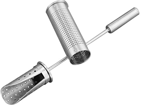 OUNONA 304 Stainless Steel Tea Strainer Stick Portable Loose Leaf Infuser for Easy Brewing Practical Kitchen Tea Steeper for Travel and Home Use