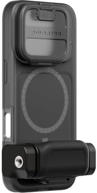 PolarPro - LiteChaser iPhone 16 Pro MAX - BaseCase - Compatible con LiteChaser 15 Filtros y Adaptadores - Negro