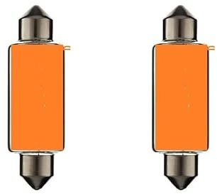 cyclingcolors 2x glühbirne SV8.5 21W 15X44 ORANGE 12V glühlampe auto motorrad moped roller traktor LKW Lieferwagen