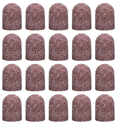 20 x Practical Sanding Sleeves 80-180 Grit for Nail Cutters Suitable for Manicure Repedicure and Podiatry Use