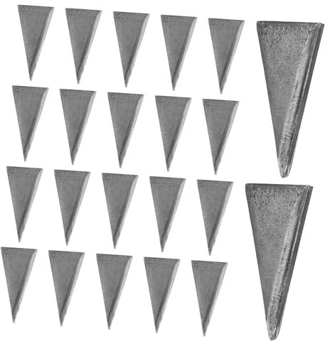 Mipcase 20pcs Carbon Steel Wedge Fixing Tool for Hammer Handle Installation Repair Wedge for Outdoor Bushcraft Tools