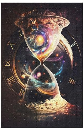 Puzzle Für Erwachsene, 1000 Teile, Universum der Zeit, Holzpuzzle, Geburtstagsgeschenke, Puzzle Wanddekoration 78×53cm