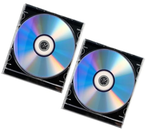 SUPVOX Discos CD Virgen Grabables De Alta Capacidad, CD para Grabación De Música y Datos, Compatibles con Grabadoras DVD/, Uso Oficina y Hogar, Color Blanco, Juego De 2 Unidades con Estuche