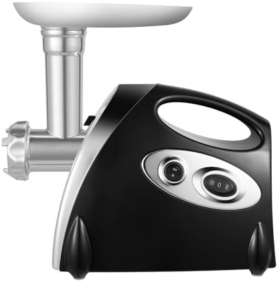 Tritacarne elettrico, tritacarne da 800 W, in acciaio inox, con coltelli, taglierino, 190 giri/min, robot da cucina multifunzionale, robot da cucina per la cucina domestica