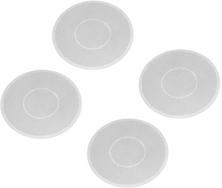 Fdit Pantalla de Filtro de café Redonda de Acero Inoxidable de Primera Calidad, 58mm, 4 Uds., Pantalla de Disco Fácil de Portafiltro para Propietarios de Cafeterías de Extracción Uniforme