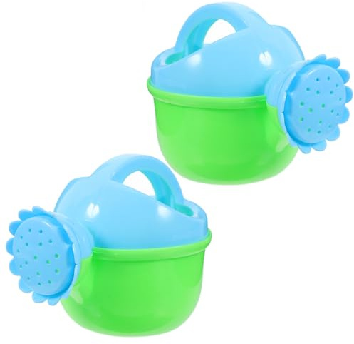 NOLITOY Arrosoirs de Bain pour Garçon et Filles 2 Pièces en Plastique Sécurité Taille Moyenne Jouets D’arrosage D’été pour Bébé Plage Bain Jeux Aquatiques