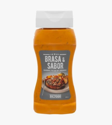 Salsa barbecue, 310 ml, condimento per carne. Confezione da 4.