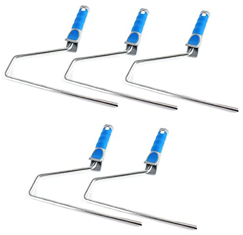 MKK - 19729-002 - Soft Griff Farbrolle Malerrollen Halter Bügel Walzenlager 6 mm Malerwalzen Breite 250 mm 5 Stück