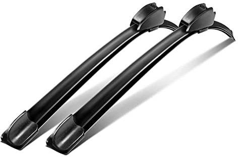 600mm 600mm GOOD WIPER AERO 2x Front Scheibenwischer Flachbalkenwischer mit Hakenbefestigung Wischerblätter Set für Frontscheibe Scheibenwischer blätter Satz Premium Qualität. INION