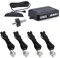 PS034S - Parksensor, Einparkhilfe Nachrüst Set Silber mit 4 Sensoren