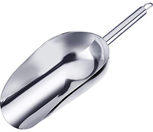 Westmark Pala para hornear/pesar/llenar, Capacidad de llenado: 500 ml (aprox. 800 g de harina), Acero inoxidable, Halia, Plateado, 91072270