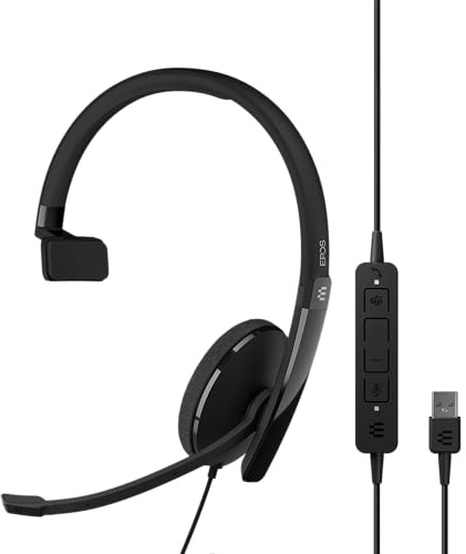 EPOS Adapt 130T USB II Headset - Microsoft Teams Zertifiziert, UC-Optimiert, mit ANC und Geräuschunterdrückendem Mikrofon