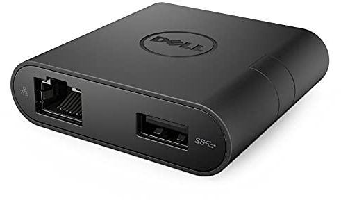 Dell Adapter USB-C to HDMI/VGA/Ethernet/USB 3.0, 0DA200 (HDMI/VGA/Ethernet/USB 3.0 USB-C - HDMI/VGA/Ethernet/USB 3.0, Black, Wired, USB 3.2 Gen 1 (3.1 Gen)