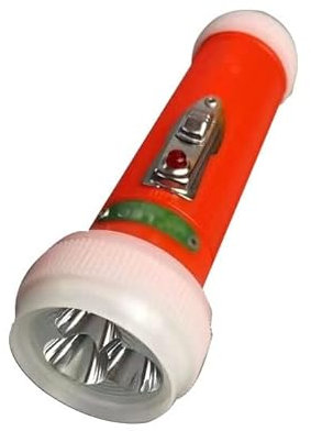 Lampe de poche nostalgique Lampe de poche de style ancien Torche lumineuse puissante, Cadeaux de torche, Rétro, Lampe de poche à l'ancienne portable FTE300 à deux sections Batterie n ° 1 (couleur: rou