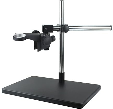 Single Arm Rotary Stand Adjustable Boom Large Stereo 50mm Ring Holder For Lab Industry Microscope Camera