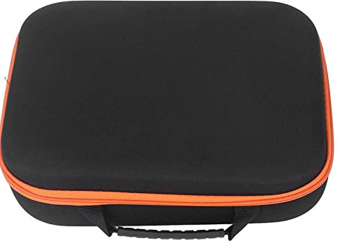 Mallette de Rangement Rigide, étui à Outils de Rangement Rigide avec Fermeture éclair Portable, étui de Transport Rigide avec Poche Intérieure en Filet pour Perceuse électrique (Carré)