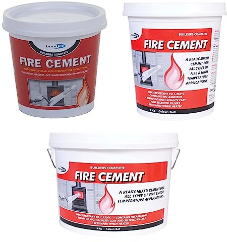 Bond It Fire Cement Ready Mixed Stove Oven Boiler Flue Heat Resistant 500g/2/5kg HIGH TEMPERATURE READY-TO-USE (5)