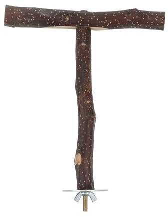 CIYODO Parrot Stand Rack Bird Branch Perches Toys for Birds Made of Grapevine