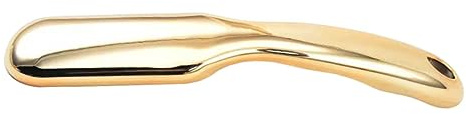 Healeved Glas Fußfeile als Hornhautentferner und Wiederverwendbarer Pediküre Trimmer für Frauen und Männer mit Goldenem Abs Griff für Zuhause und Pediküre Salon