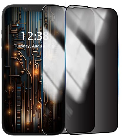 SharkProten Protector de pantalla de privacidad para Xiaomi Poco X3 y X3 NFC y X3 Pro, película de vidrio templado antiespía, antiarañazos, no soporta desbloqueo de huellas dactilares, paquete de 2