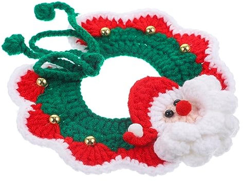 POPETPOP Dekorative Hundeschal Für Weihnachten Adorable Katzen Und Hundeschal Mit Weihnachtsmotiv Aus Weichem Und Warmem Material Für Festliche Anlässe Für Tierliebhaber
